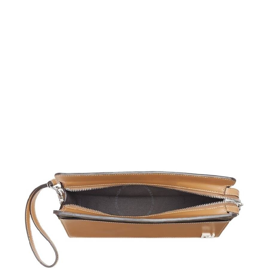 Fendi Squared Logo Applique Standing Clutch - 4