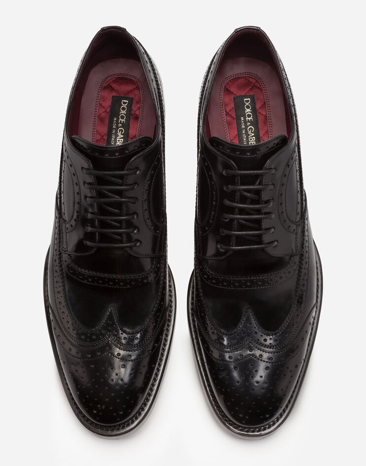 Brushed calfskin derby brogues - 4