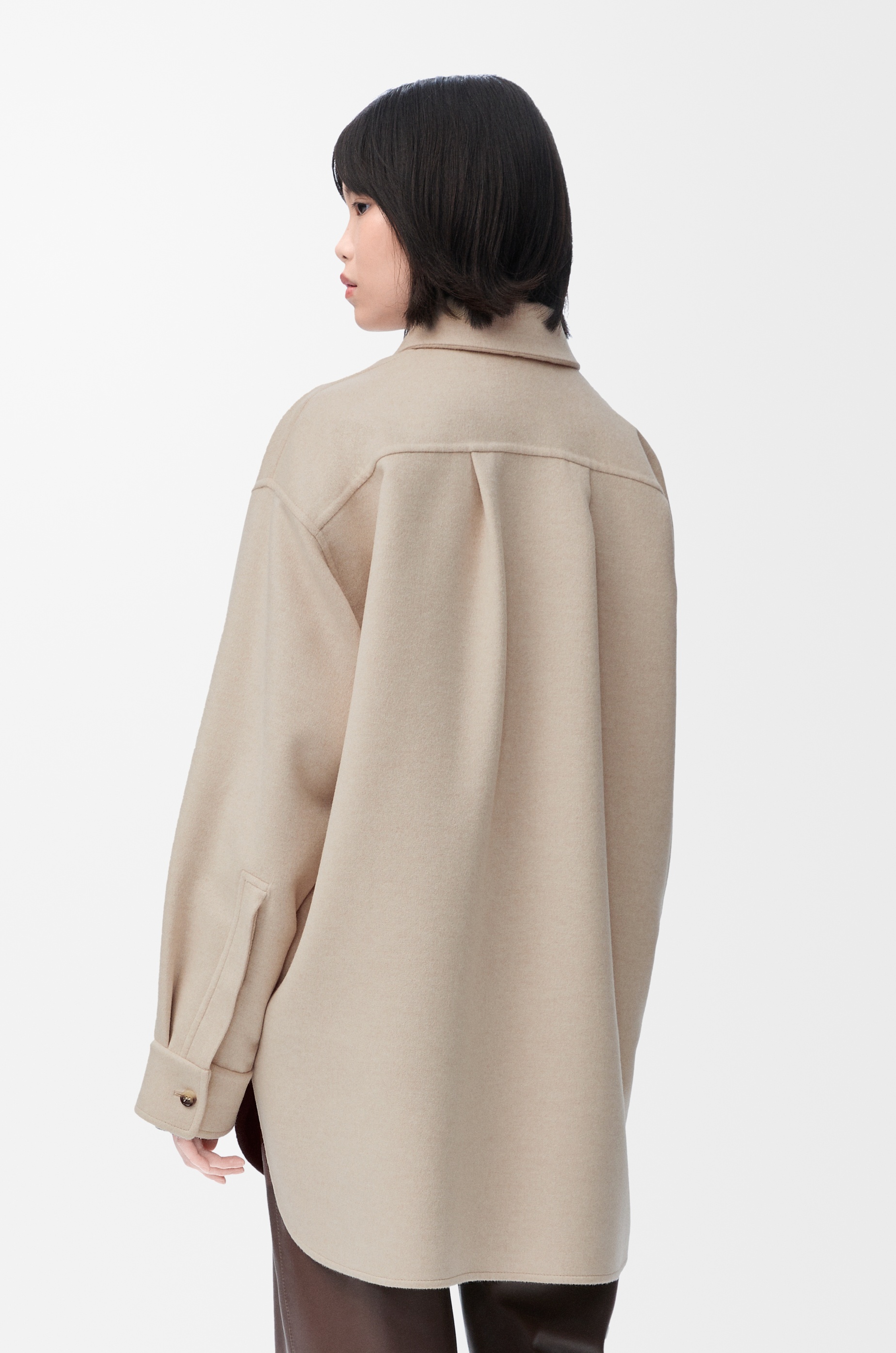Overshirt in wool and cashmere - 4