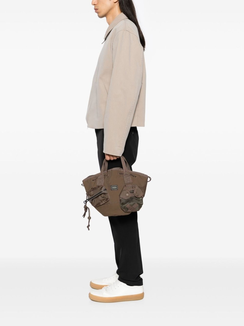 PORTER logo-patch tote bag outlook