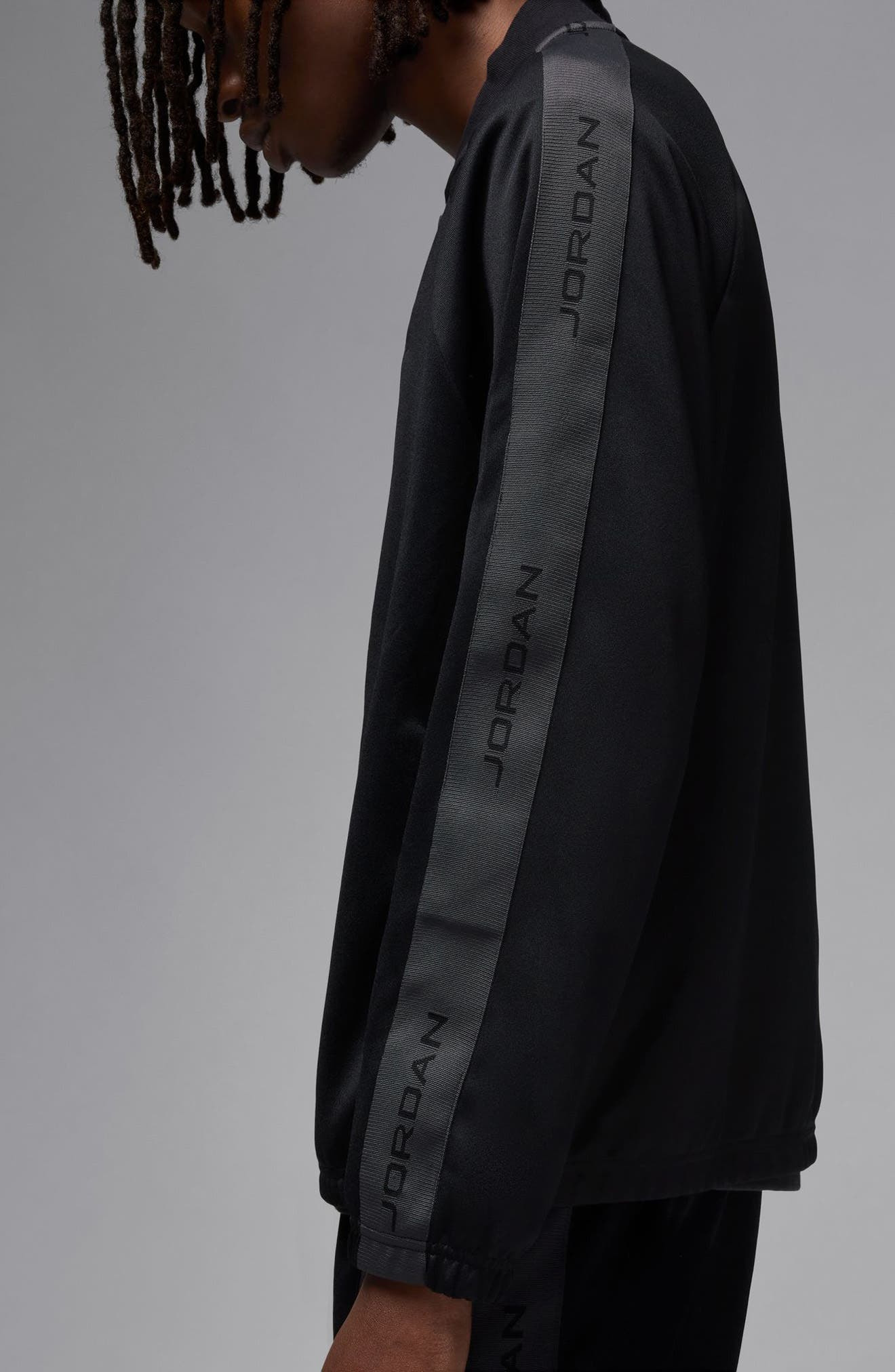 Jordan Essentials Track Jacket in Black/Anthracite at Nordstrom - 4