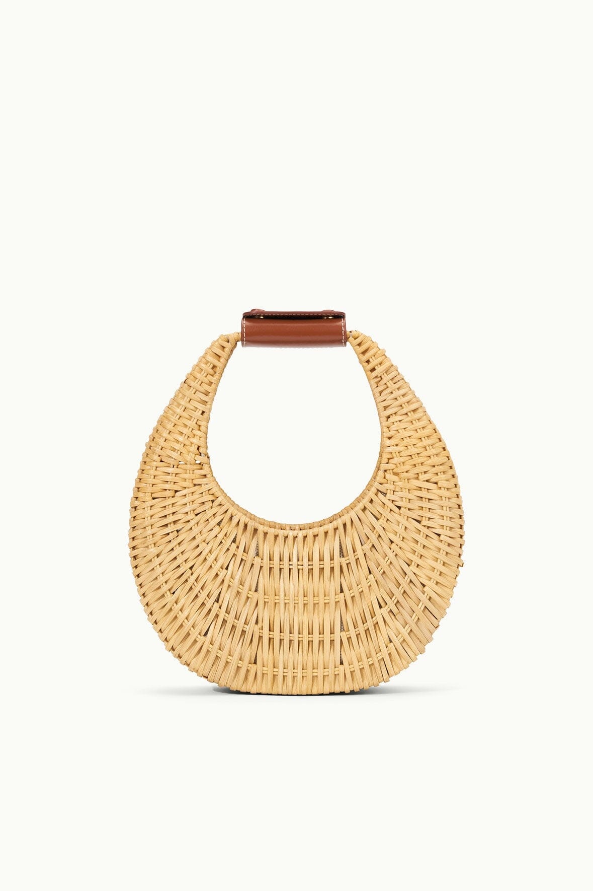 STAUD MINI MOON WICKER BAG NATURAL - 1