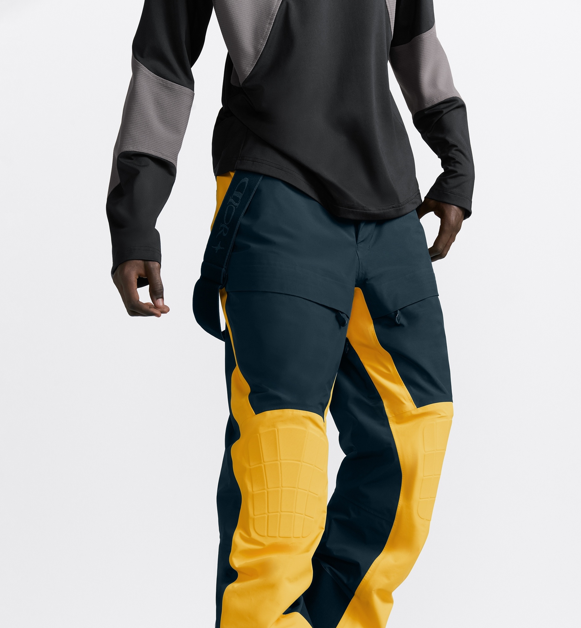 DIOR AND DESCENTE AND LEWIS HAMILTON Ski Pants with Suspenders - 2