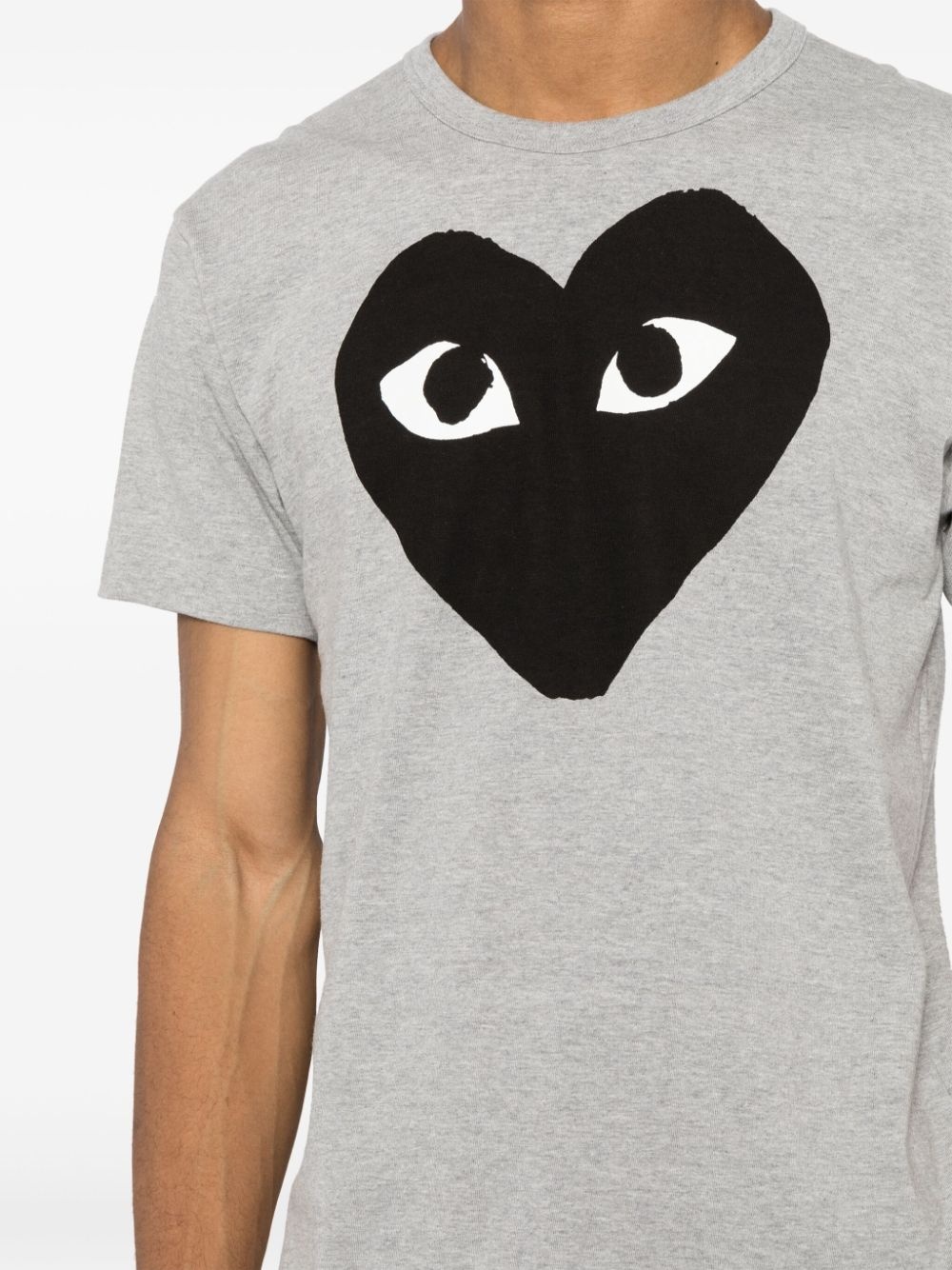 signature heart print cotton T-shirt - 6