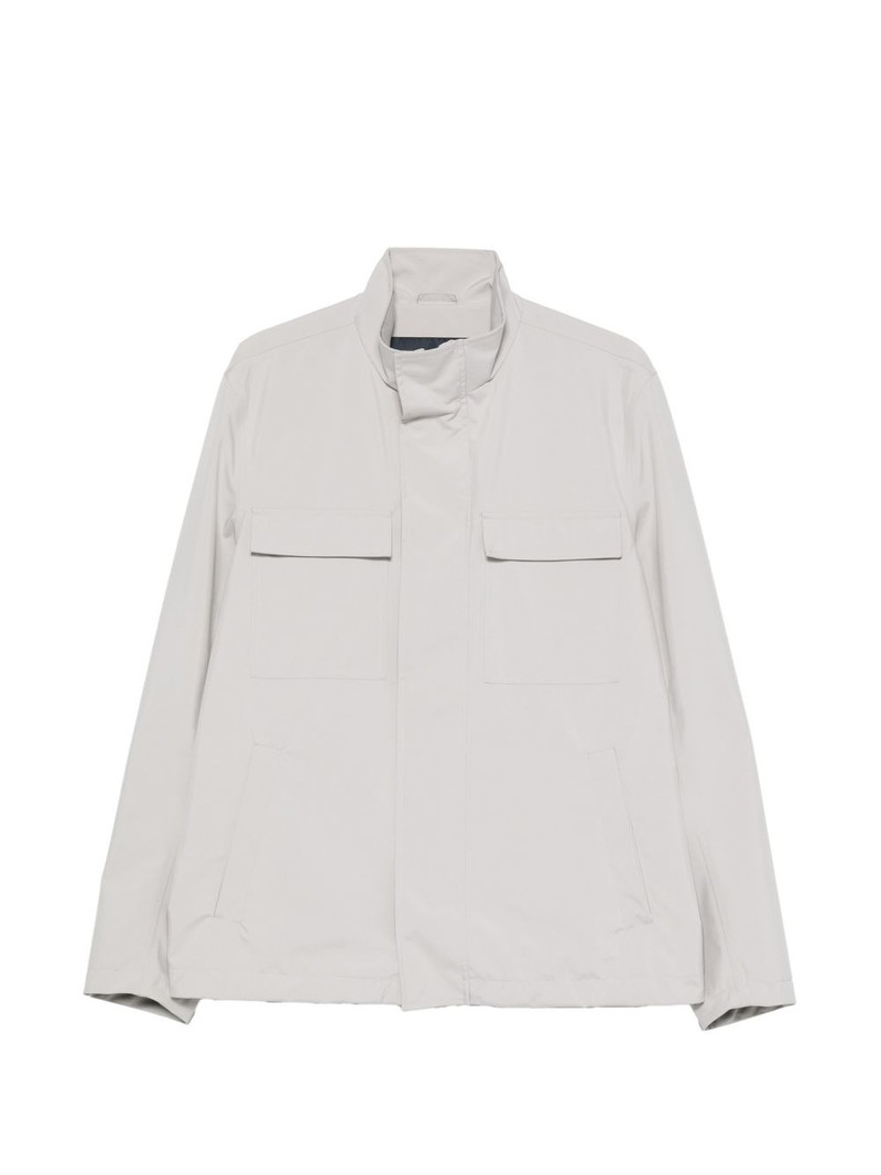 high-neck chest-pocket jacket 1