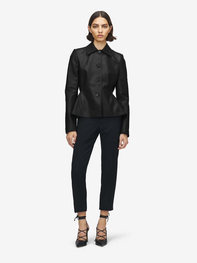 Leather Peplum Jacket 3