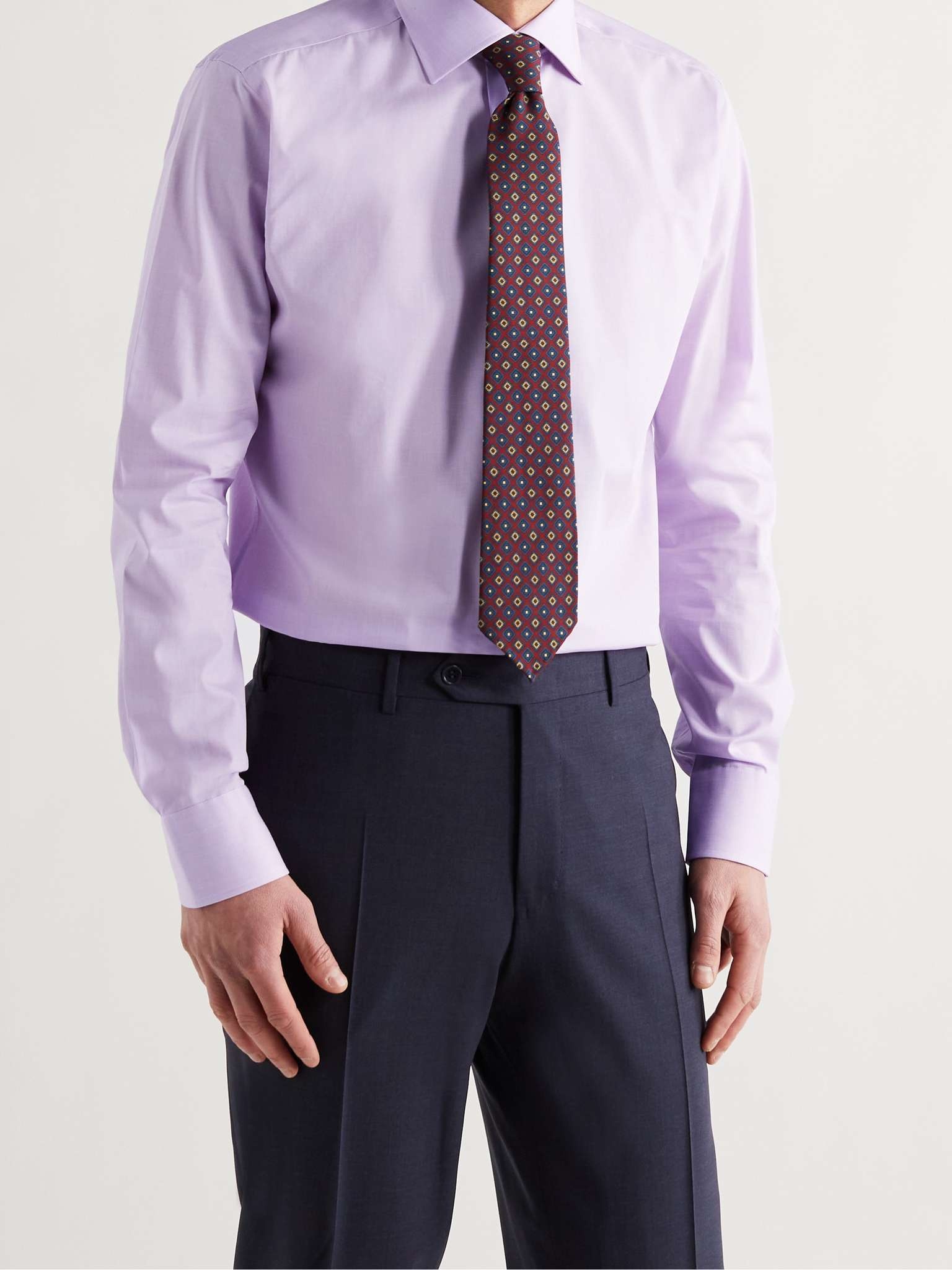 Cutaway-Collar Cotton Shirt - 4