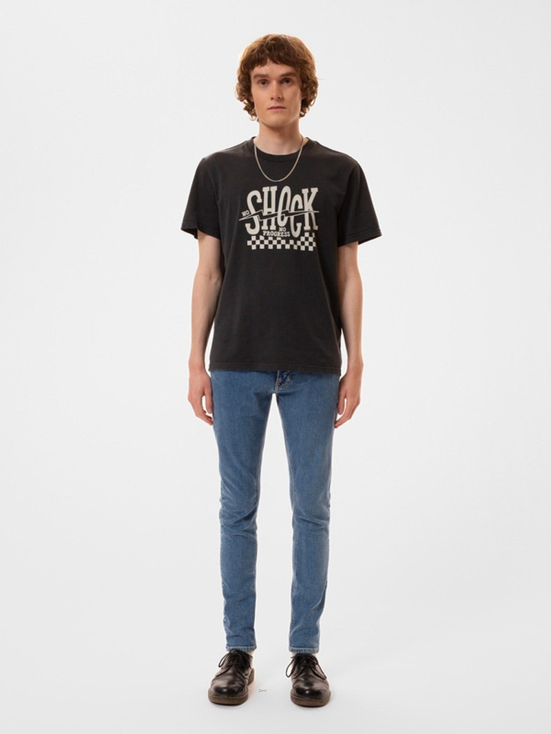 Nudie Jeans Roy Shock Tee Black outlook