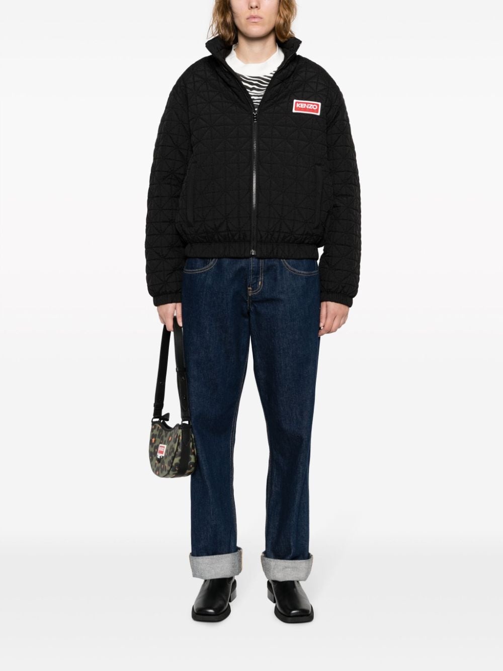 Sashiko Stitch puffer jacket - 2
