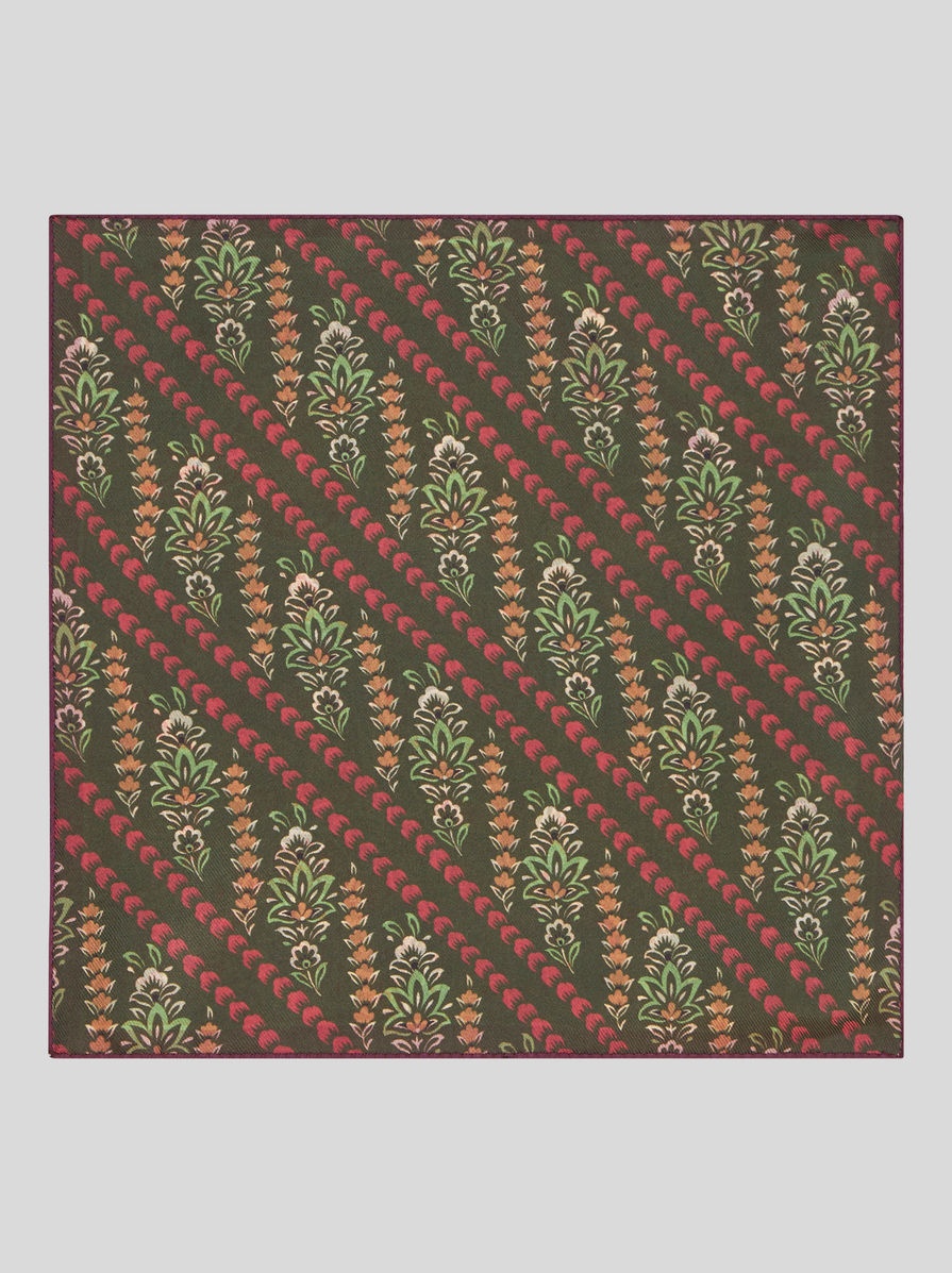 FLORAL PAISLEY POCKET SQUARE - 3