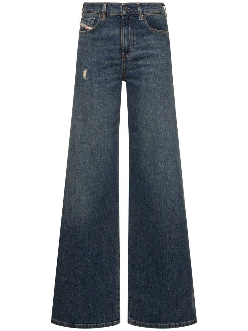 1978 D-Akemi cotton denim flared jeans - 1