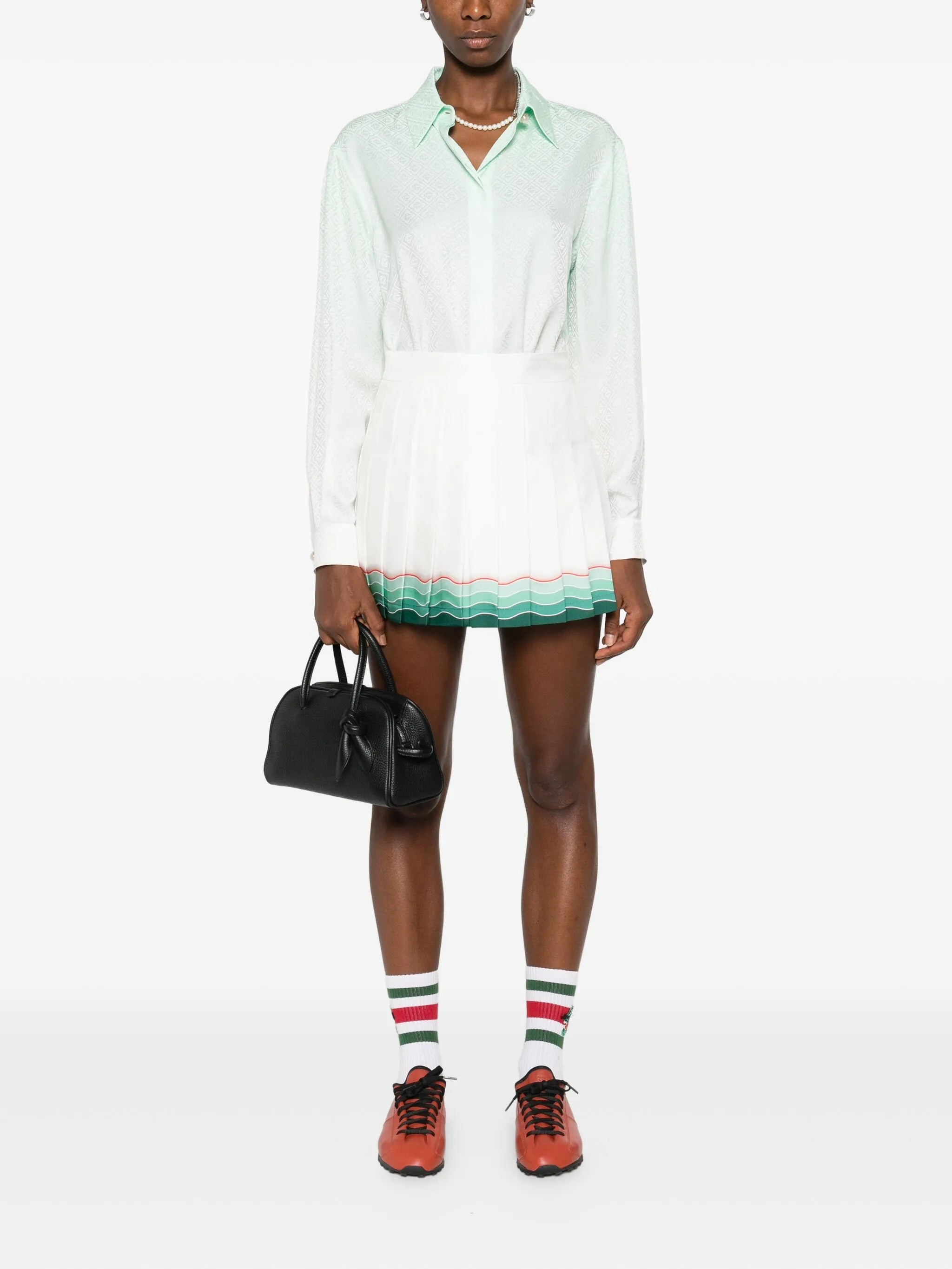 Casablanca Pleated Mini Skirt - 3
