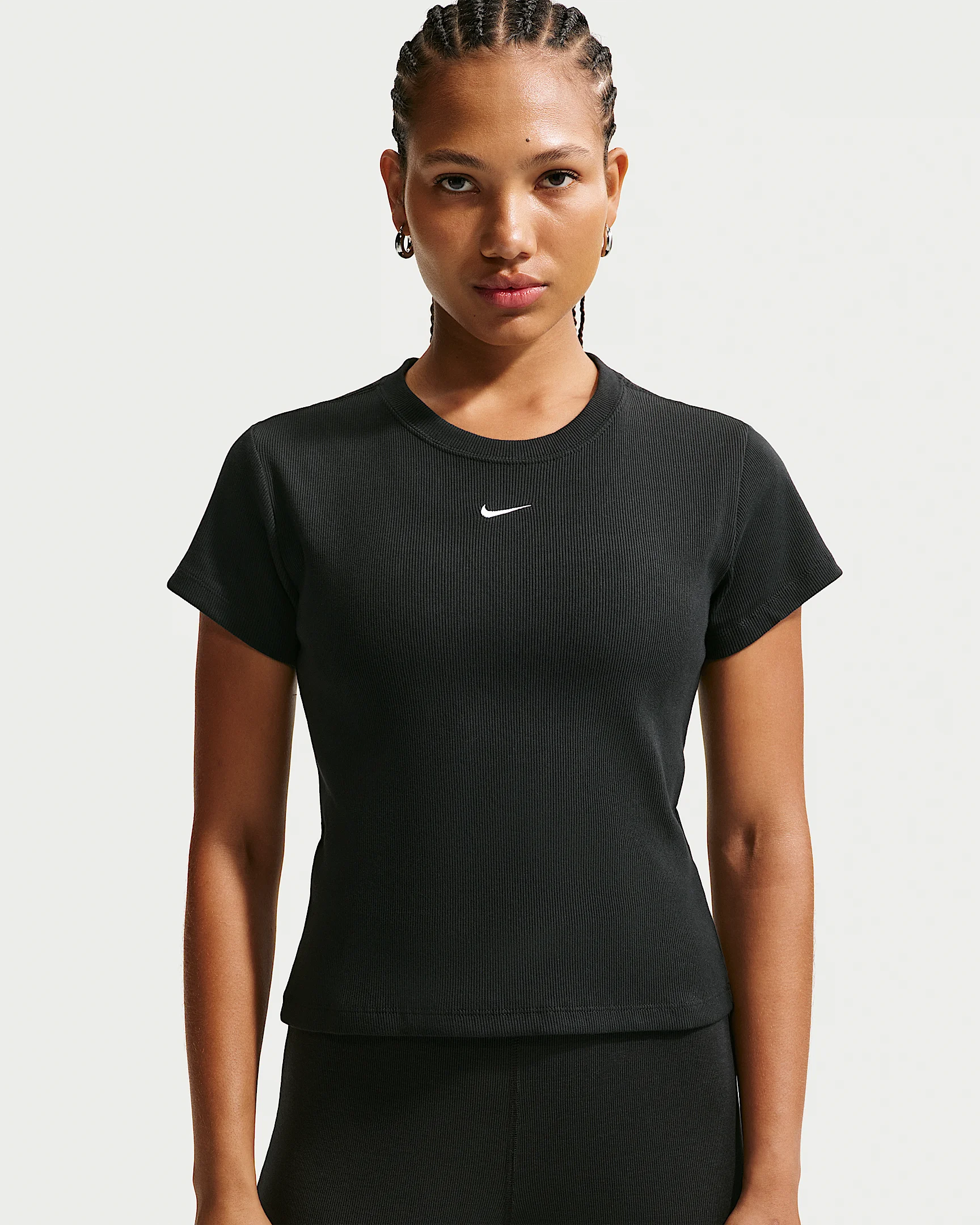 Nike Sportswear Women's Tight Ribbed Short-Sleeve T-Shirt - 1