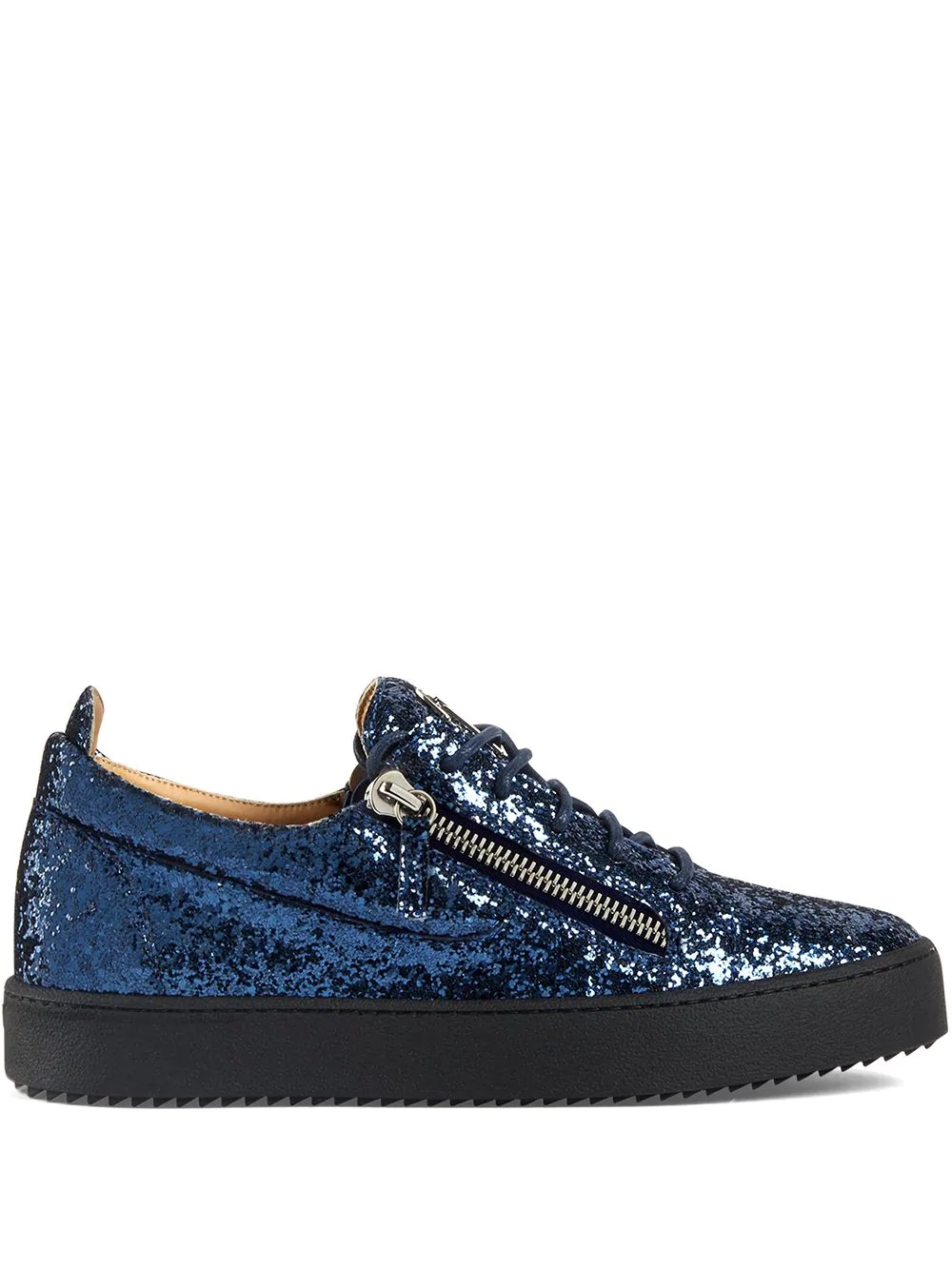 Frankie glitter low-top trainers  - 1