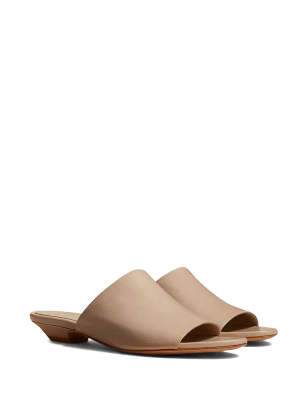 30mm leather slide sandals - 2
