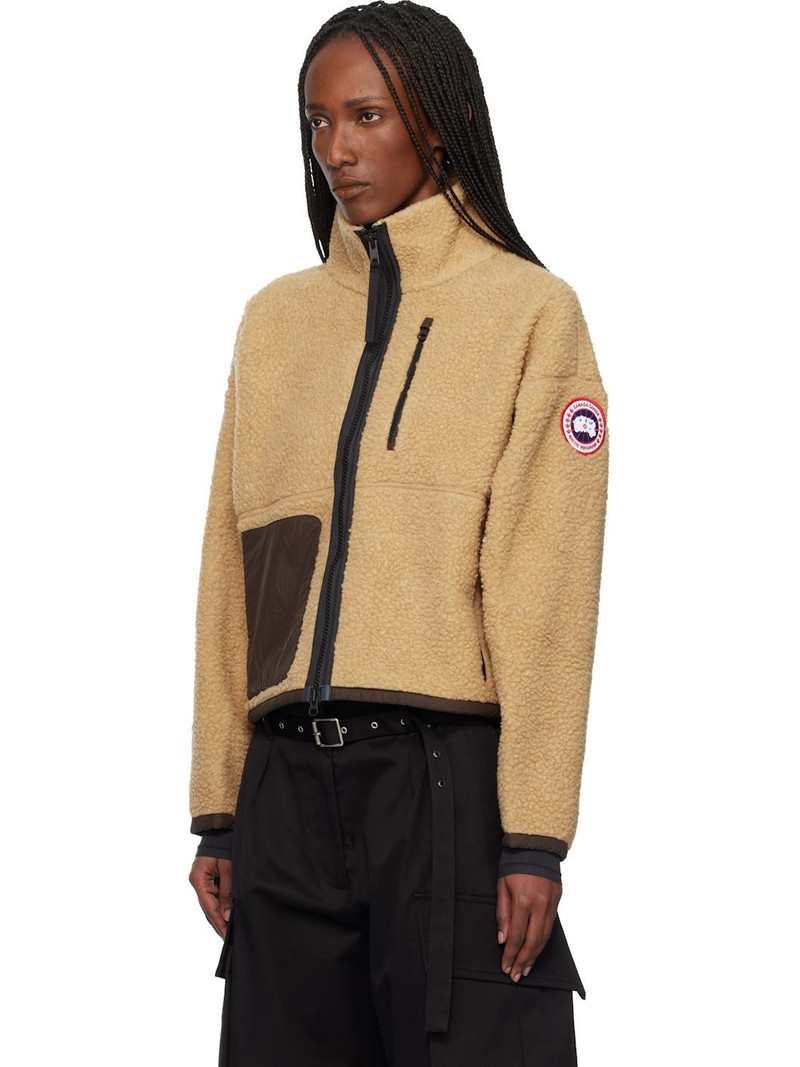 Canada Goose Beige Simcoe Zip Up Fleece Jacket outlook