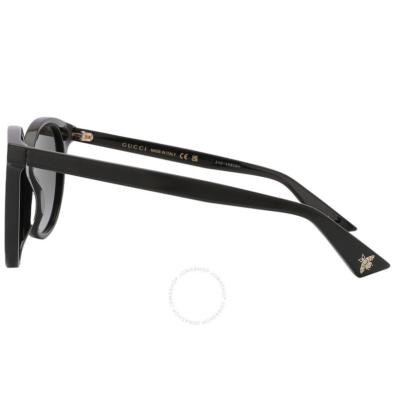Gucci Grey Gradient Round Ladies Sunglasses GG0091S 001 52 5