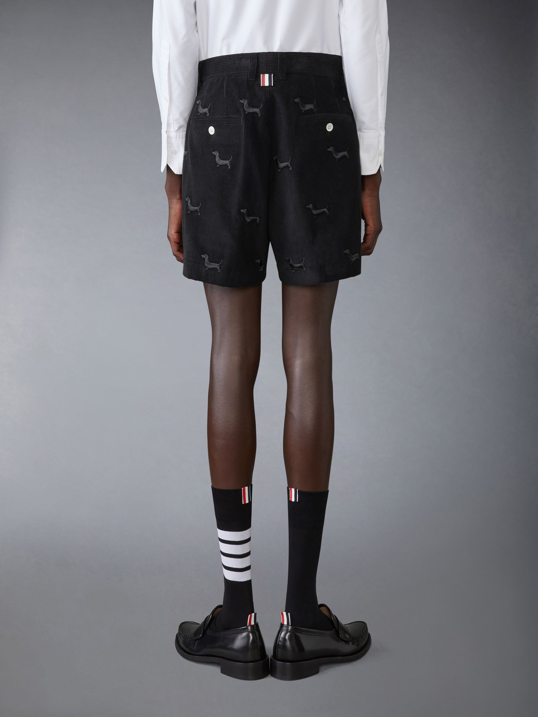 Corduroy Mid Thigh Utility Shorts - 2