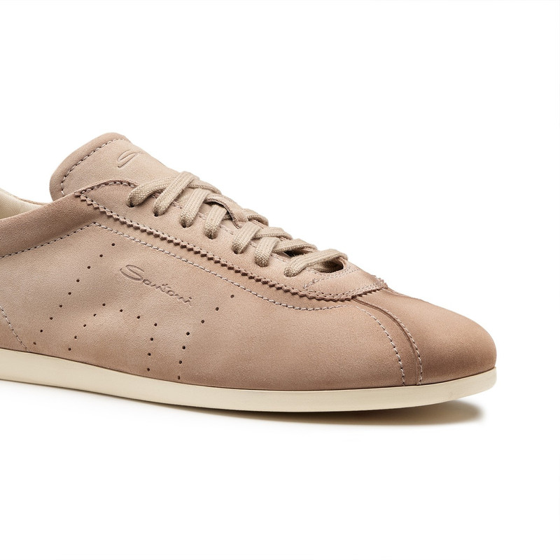 Men's beige suede sneaker 5