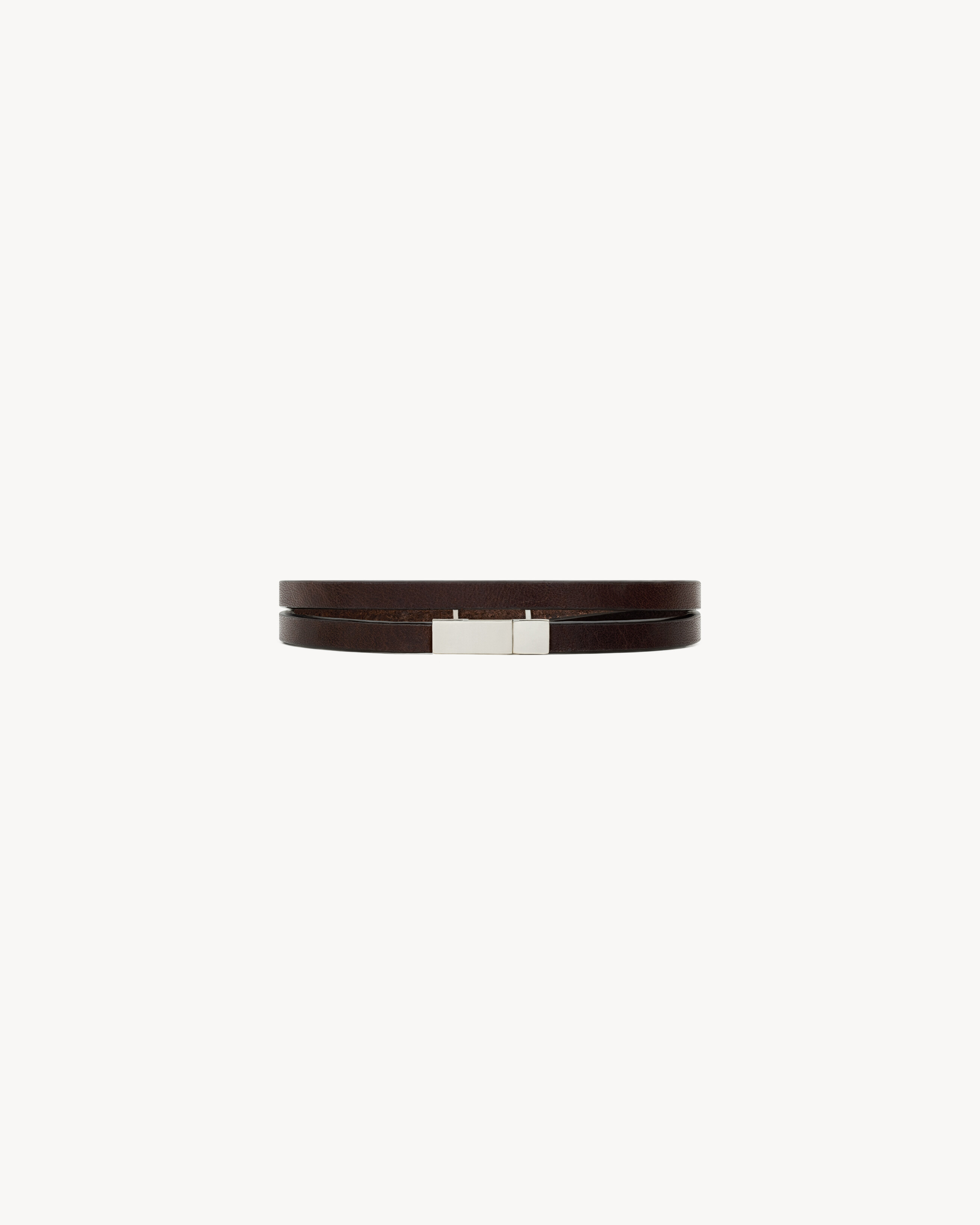 CASSANDRE DOUBLE-WRAP BRACELET IN LEATHER - 2