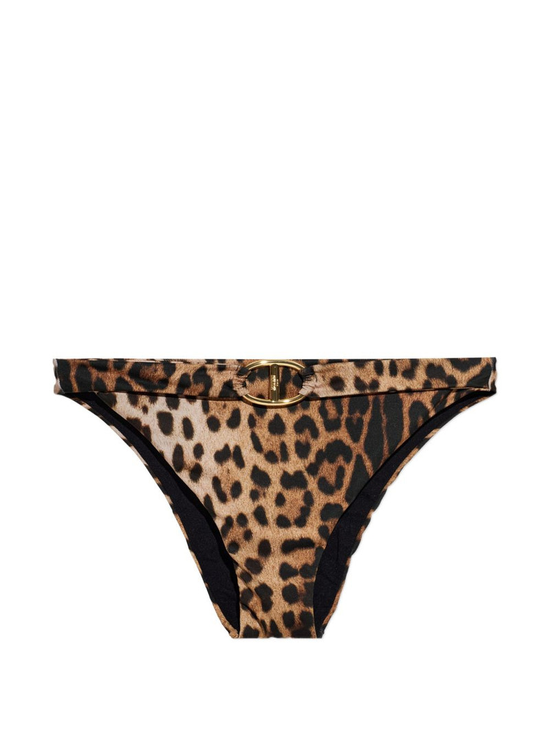 buckle leopard print bottoms 1