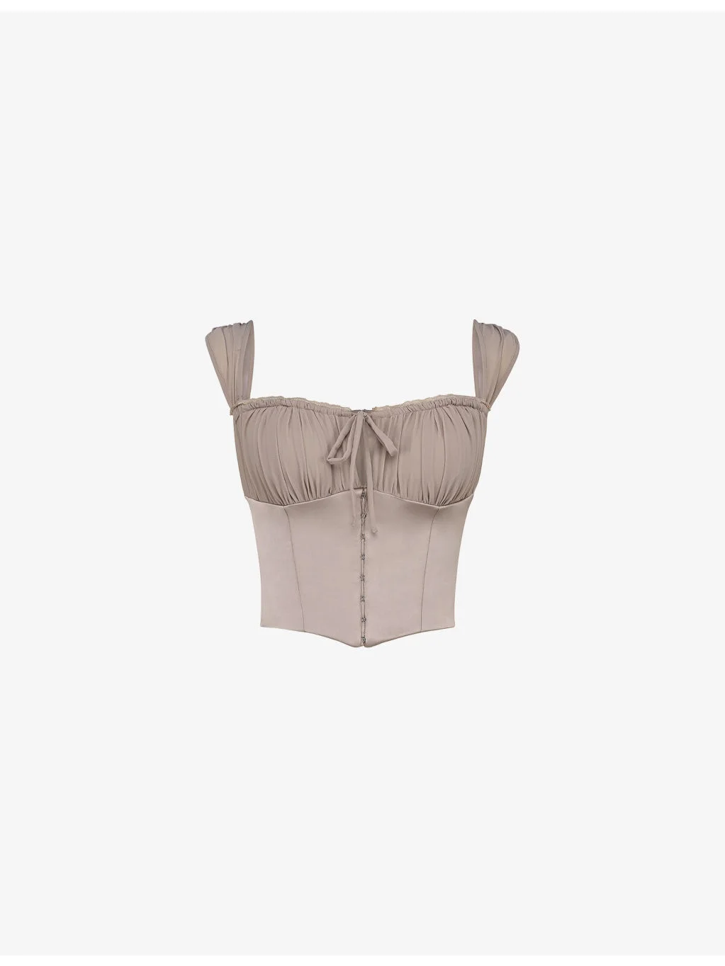 Anja Cropped Satin Top - 1