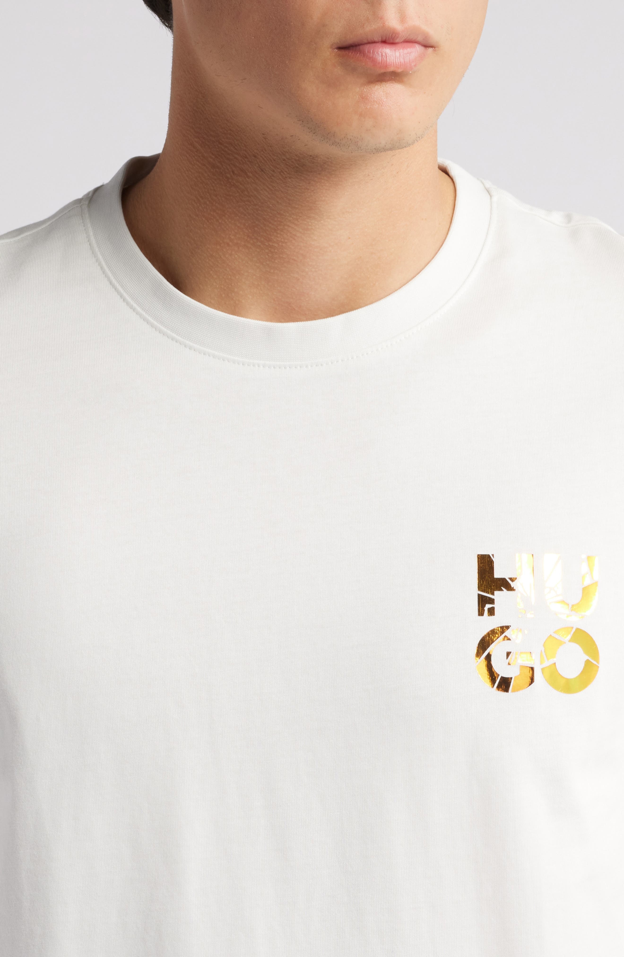HUGO Diridumti Graphic T-Shirt in Natural at Nordstrom - 4