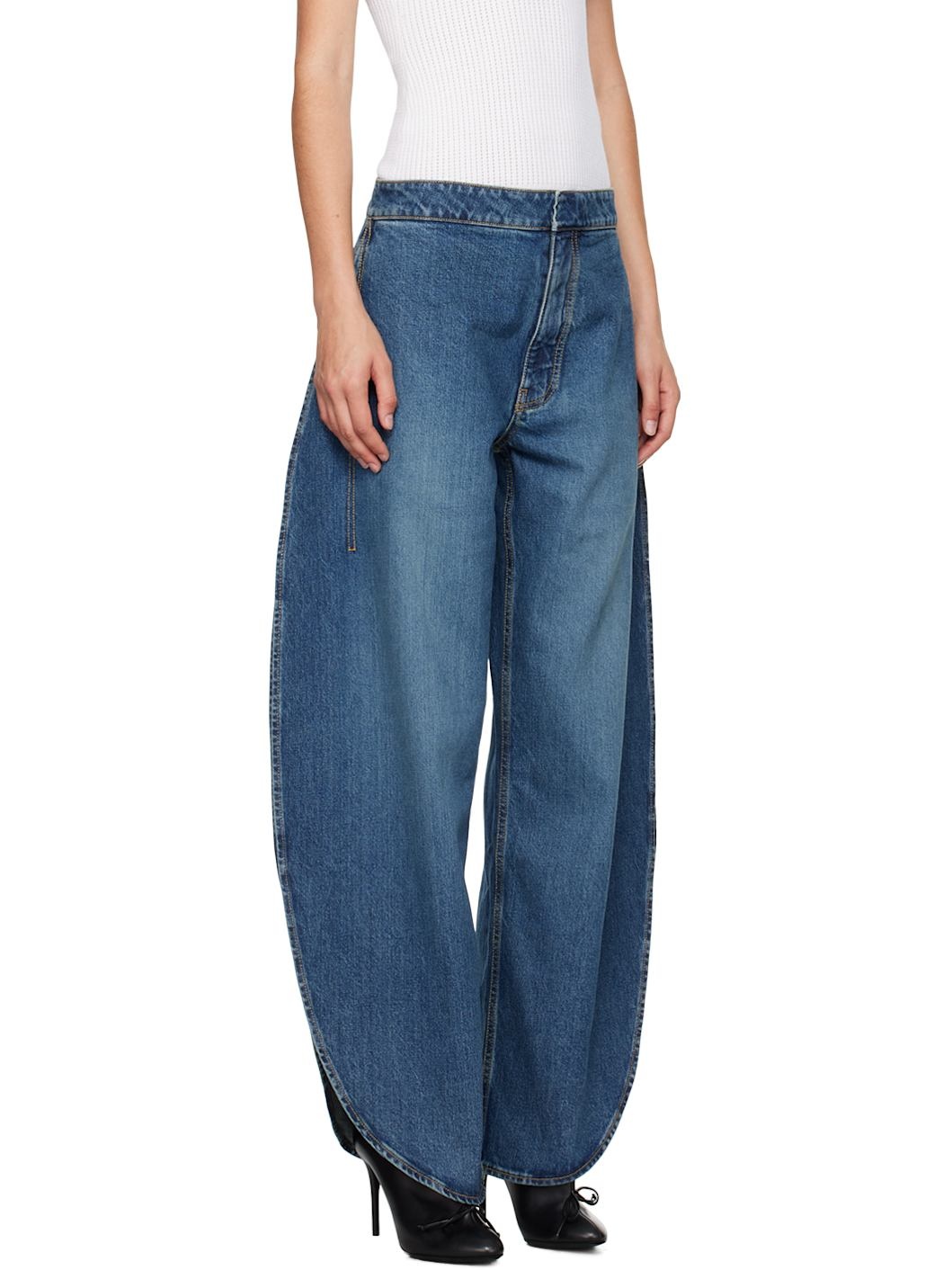 Blue Round Jeans - 2