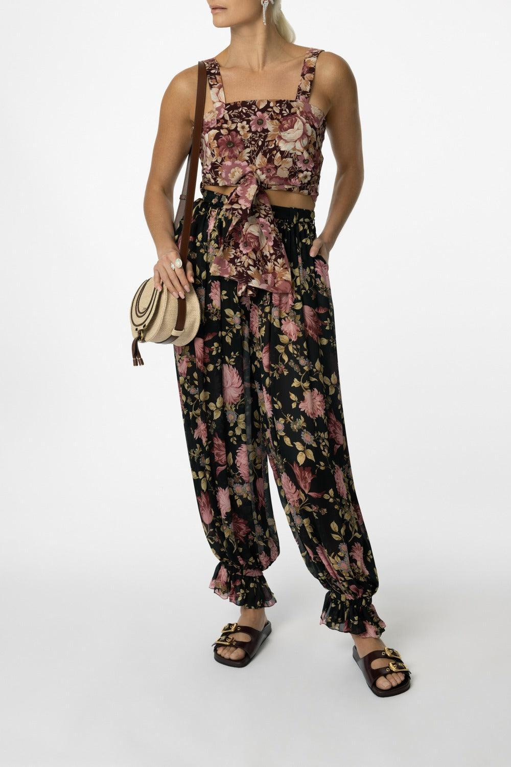 Cropped Front-Tie Tank - 2