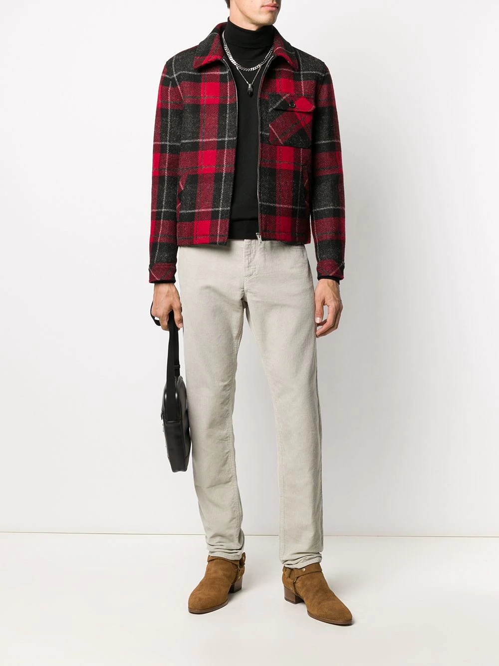 tartan check jacket - 2