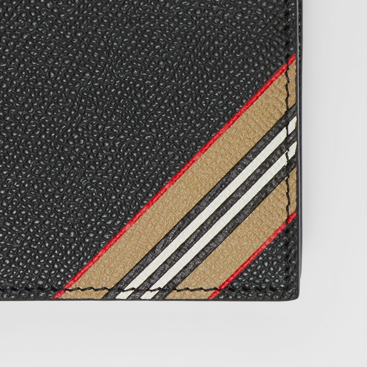 Icon Stripe Leather International Bifold Coin Wallet - 3