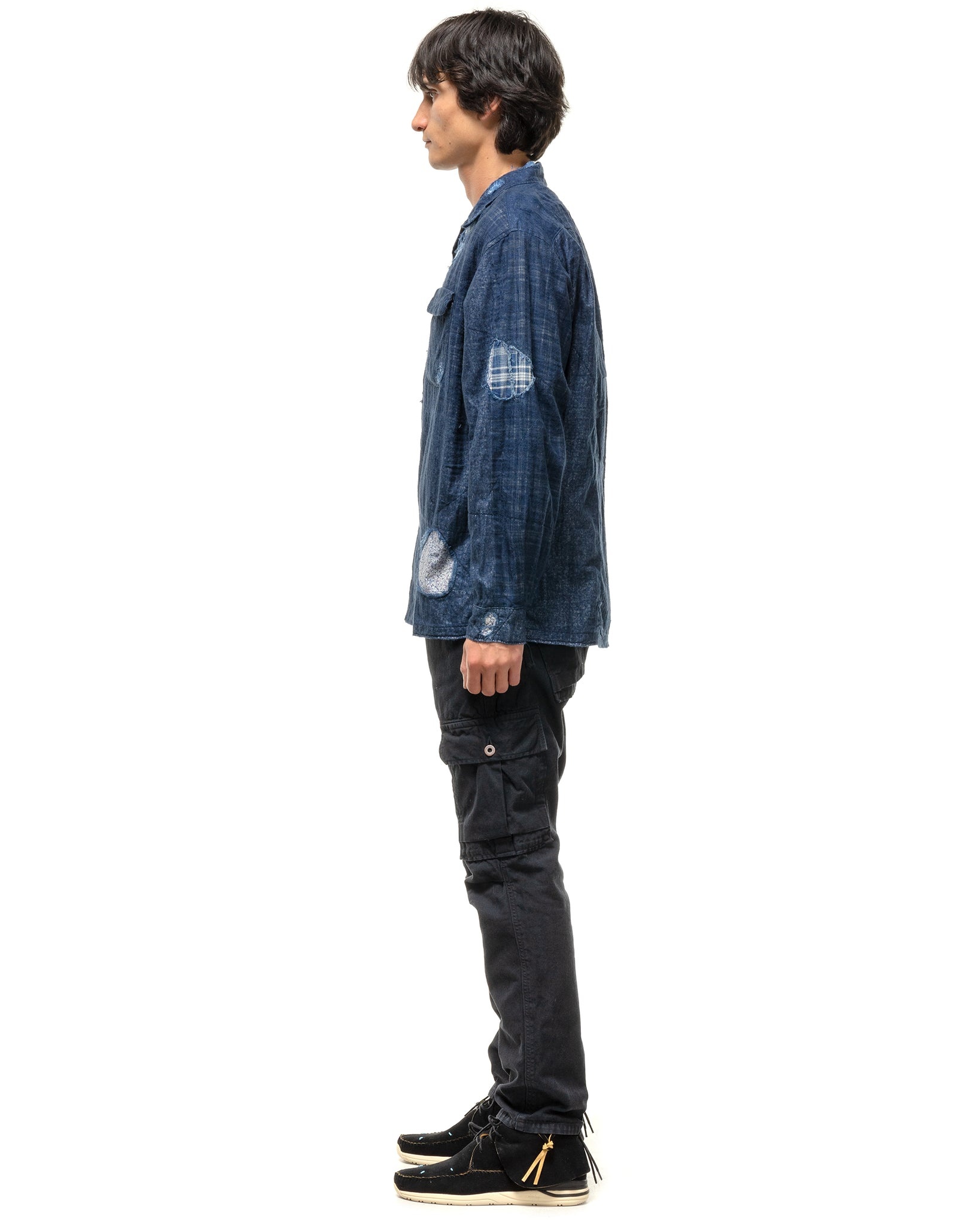 LIGHT CANVAS RINGOMAN CARGO PANTS BLACK - 3
