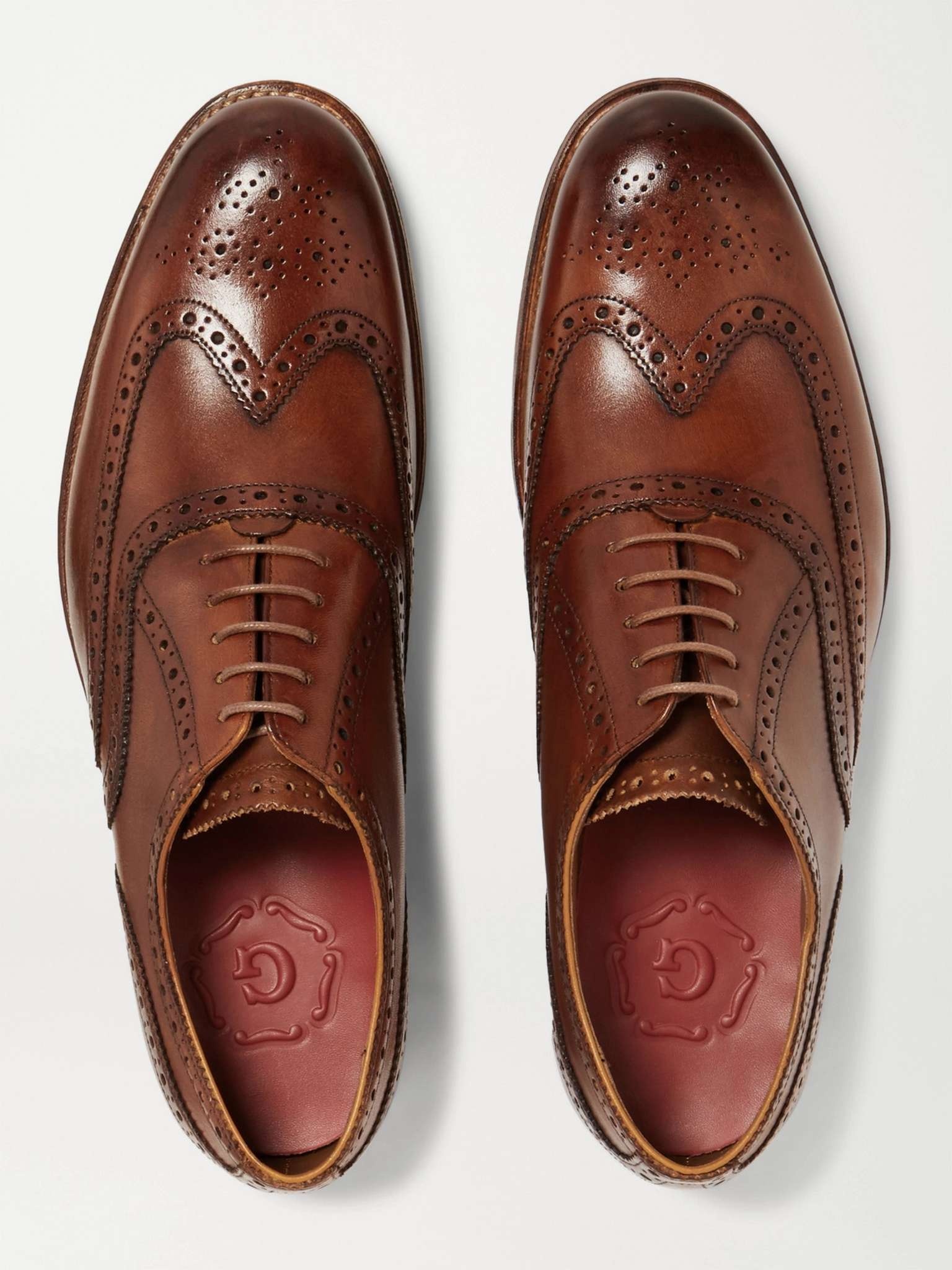 Archie Leather Wingtip Brogues - 8