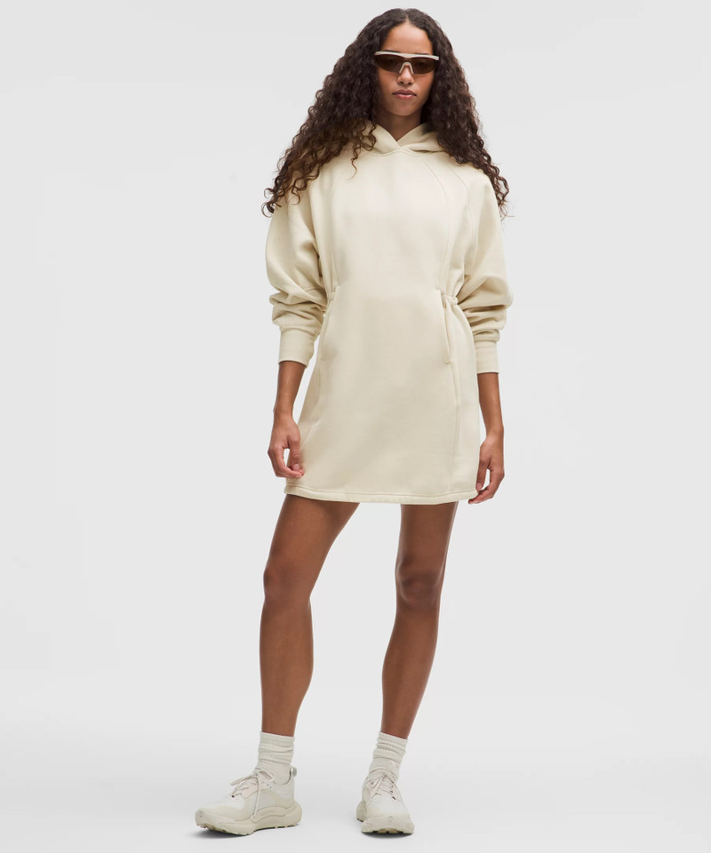 Scuba Hooded Sweatshirt Dress 1