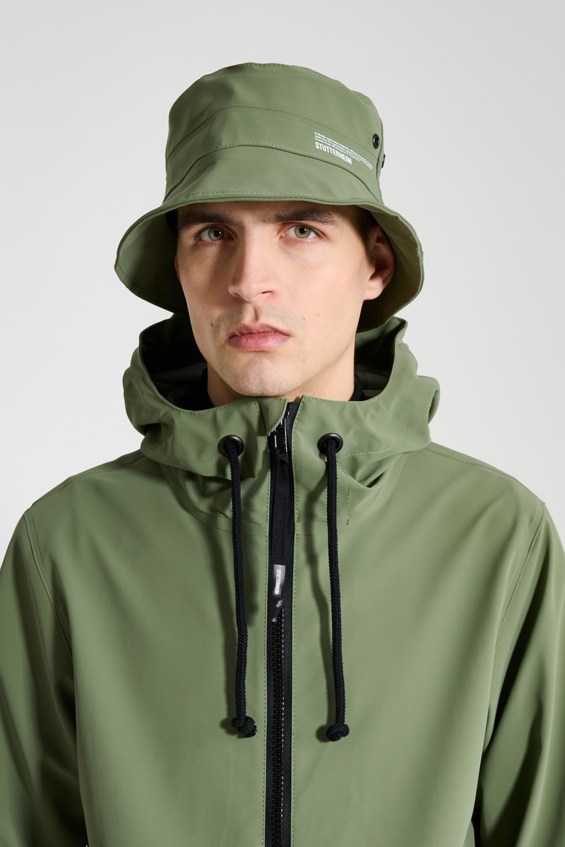Stutterheim Beckholmen Matte Bucket Hat Dry Green outlook