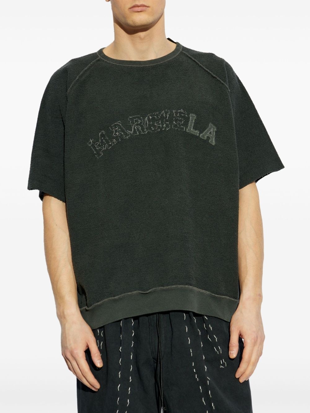 logo-embroidered T-shirt - 3
