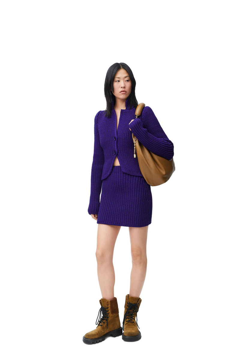 Loewe Mini skirt in technical knit outlook