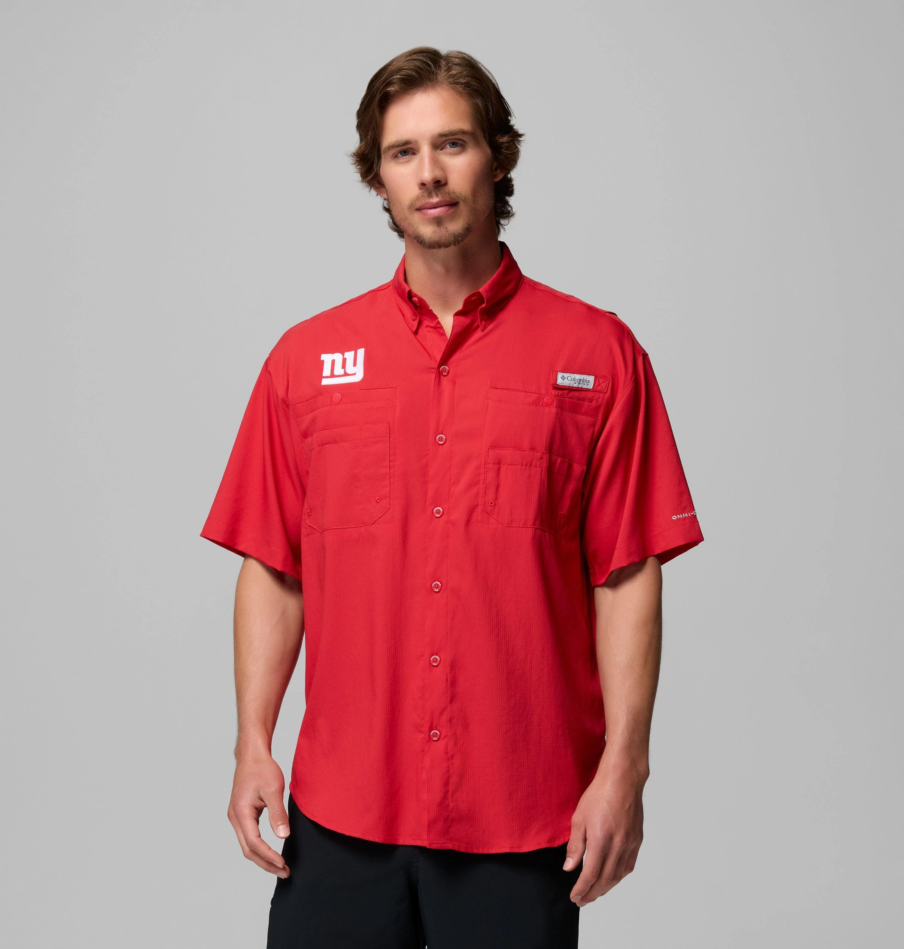 Men's PFG Tamiami Short Sleeve Shirt - New York Giants - 1