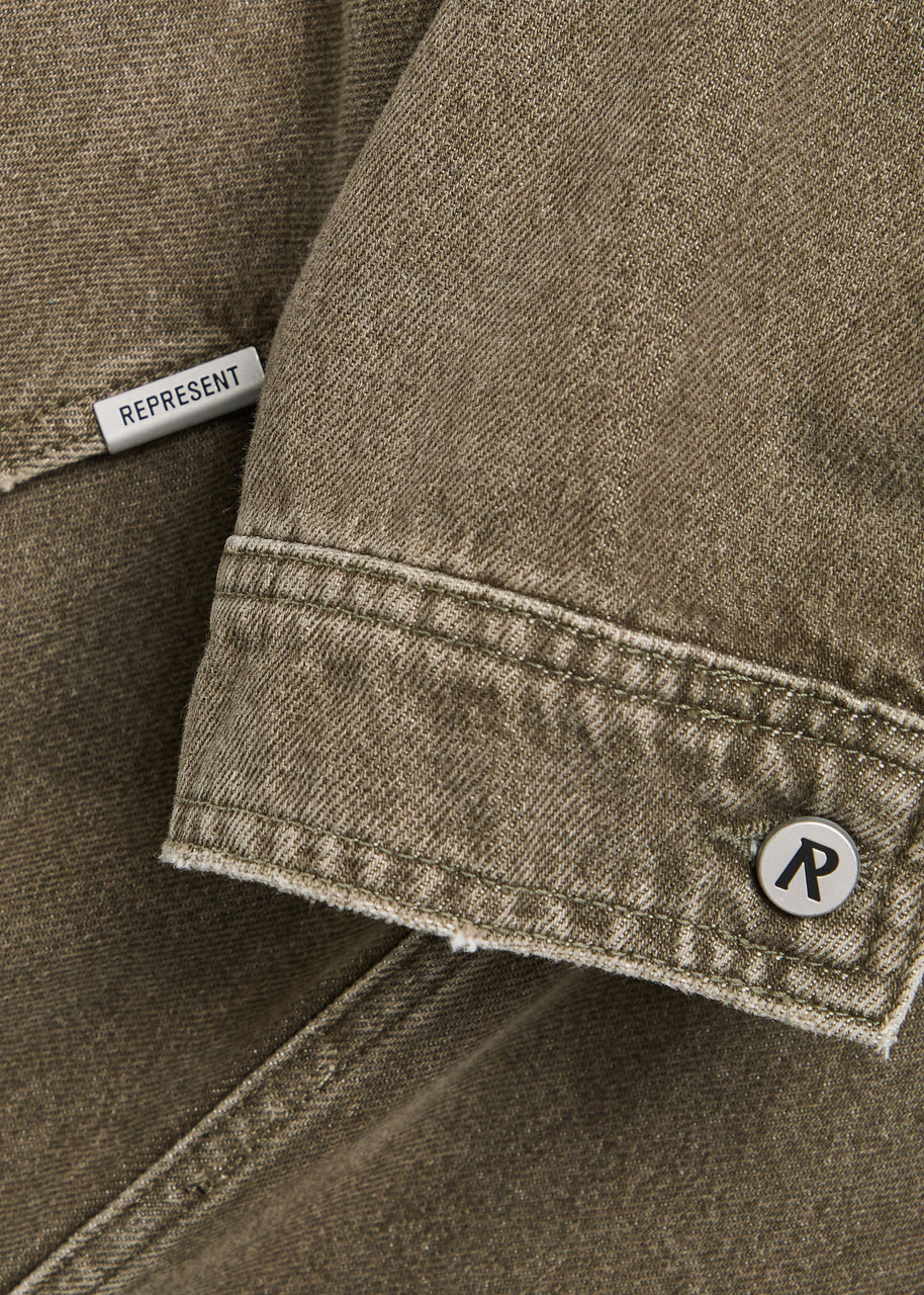 Represent Collared Denim Jacket - 5