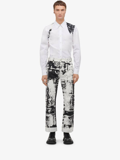 Alexander McQueen Men's Fold Harness Shirt in Optic White outlook