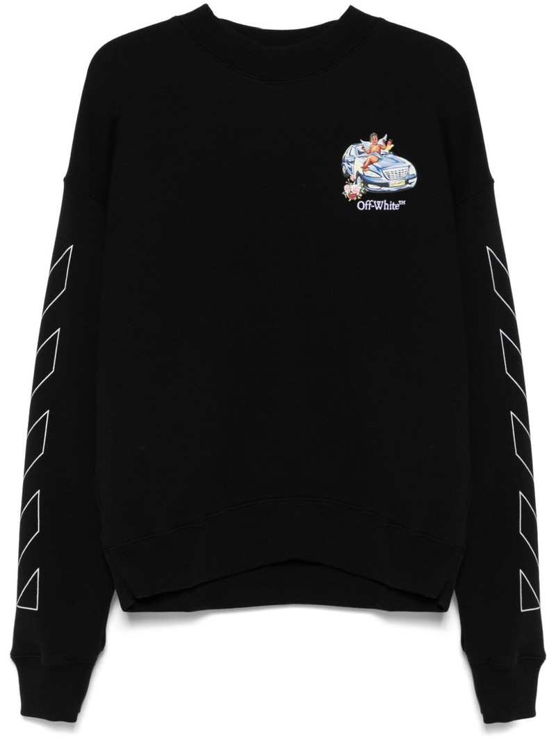 logo-embroidered sweatshirt 1