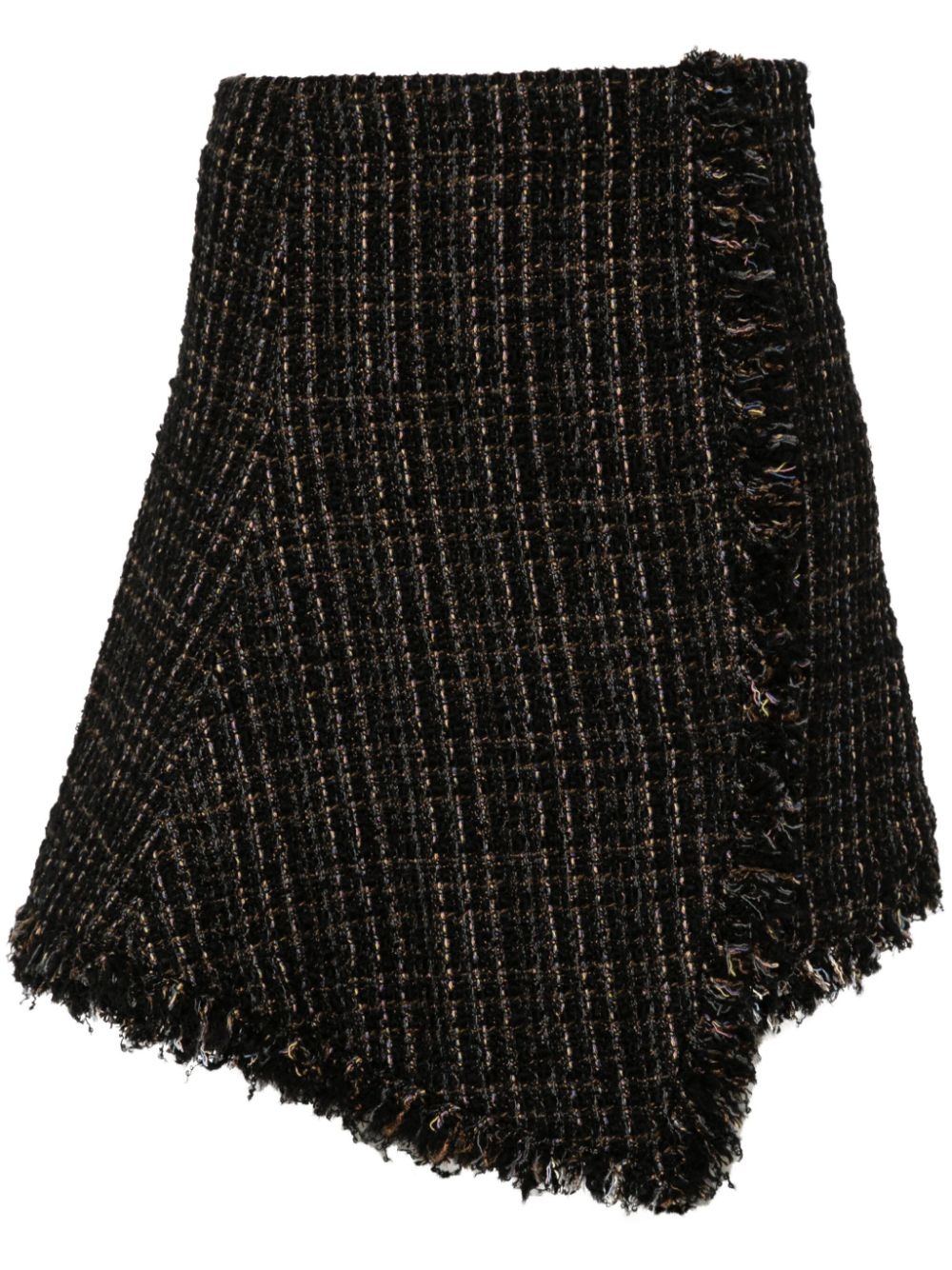 Tweed wool mini skirt - 1