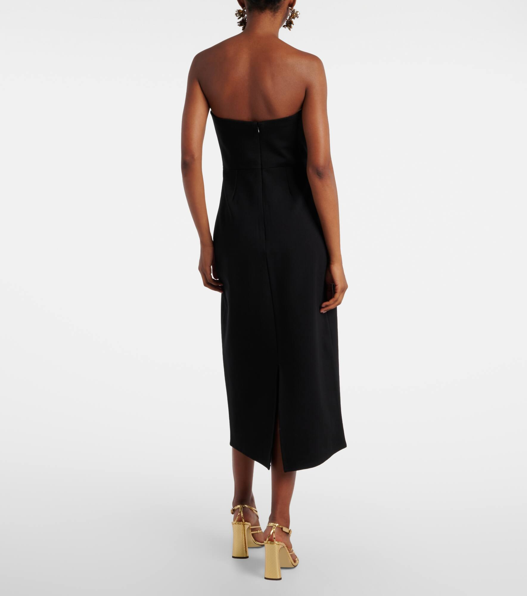 Brooke embellished strapless midi dress - 3