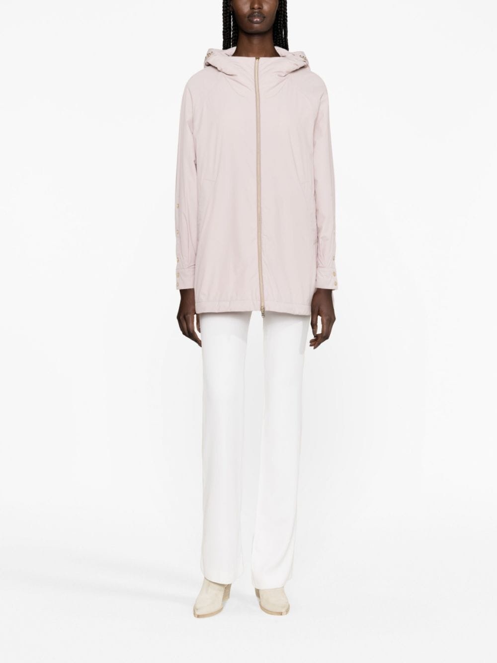 hooded zip-up jacket - 2