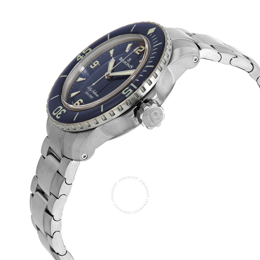Blancpain Fifty Fathoms Automatic Blue Dial Men's Watch 5015 12B40 98 - 3