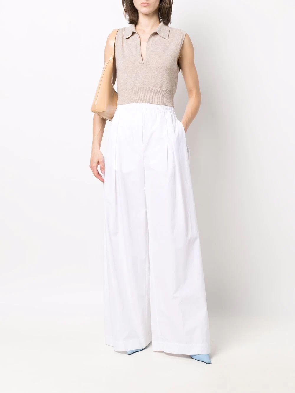 wide-leg flared trousers - 2