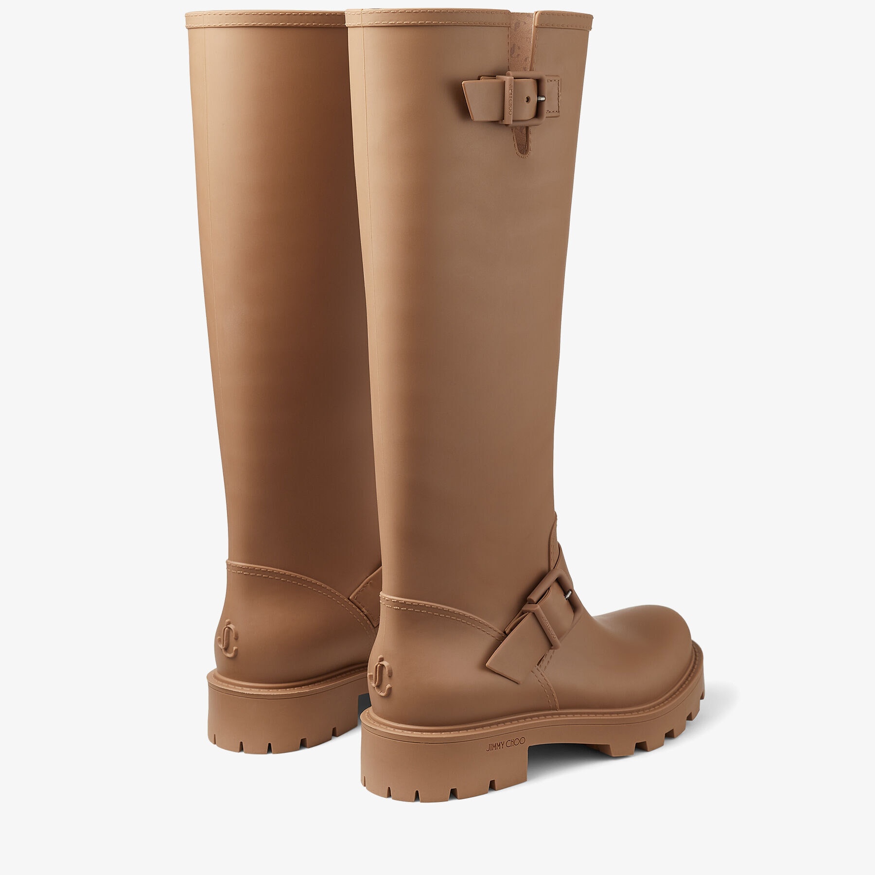 Yael Flat Tall
Camel Biodegradable Rubber Knee-High Rain Boots - 5