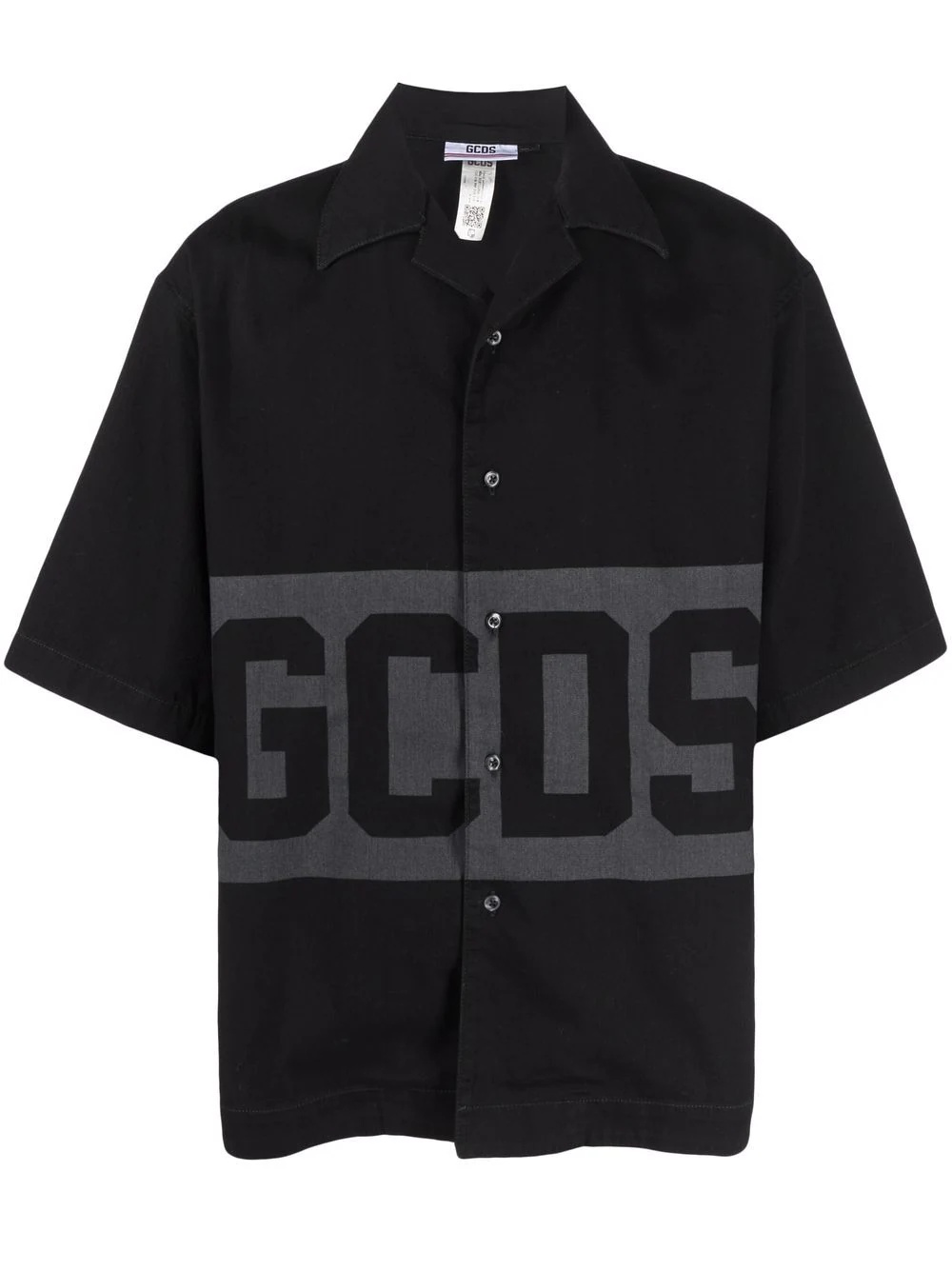 logo-print short-sleeved shirt - 1