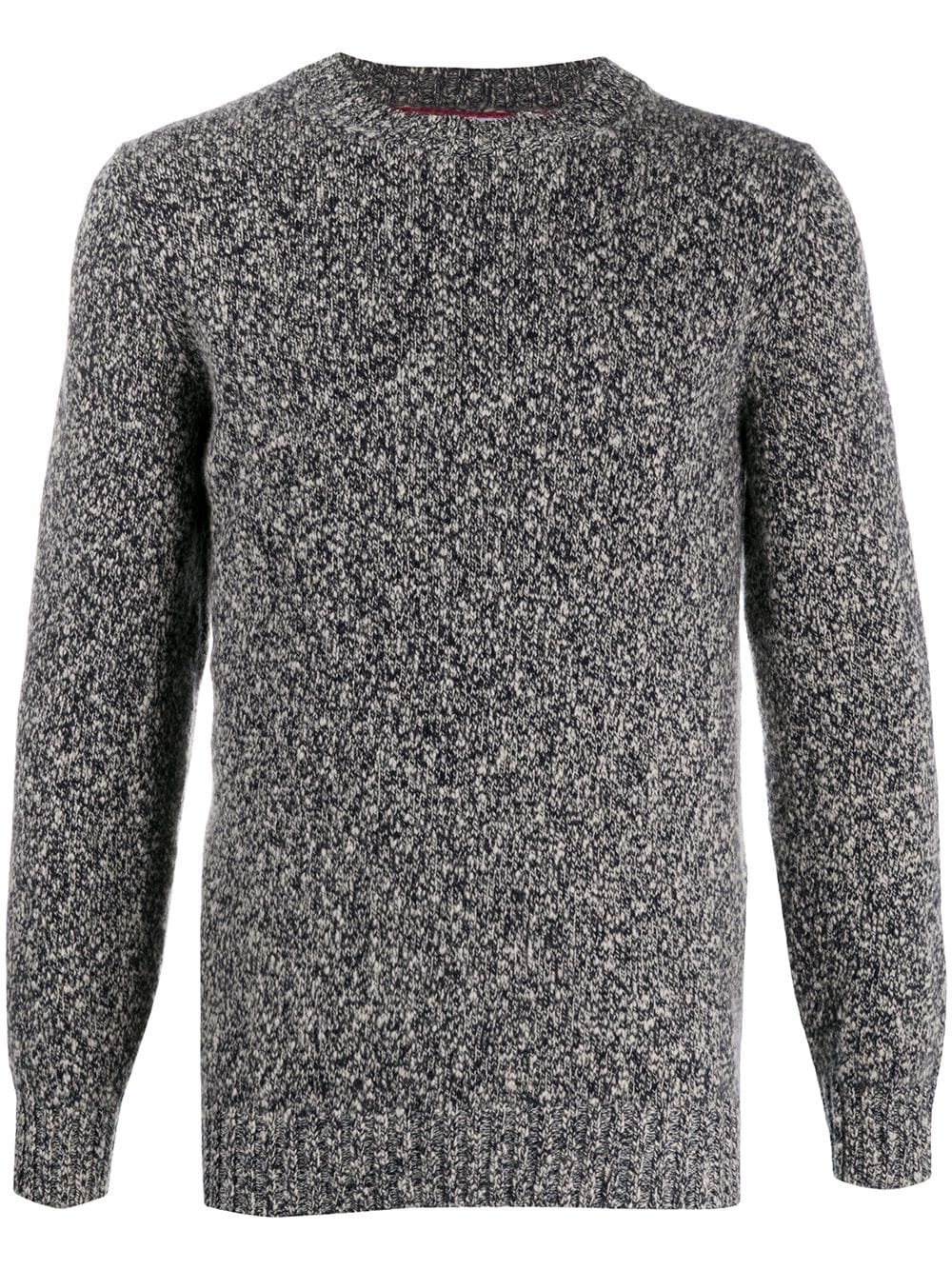 long-sleeve fitted jumper - 1