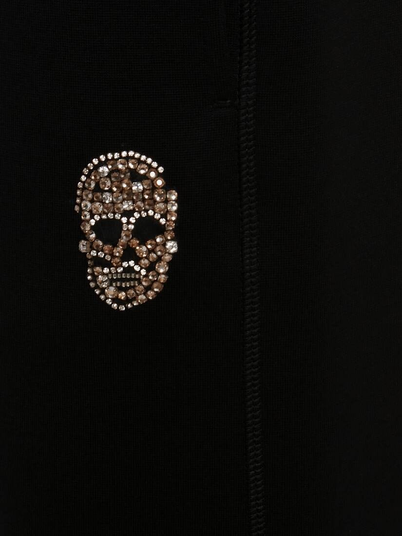 Crystal Skull Joggers in Black - 5